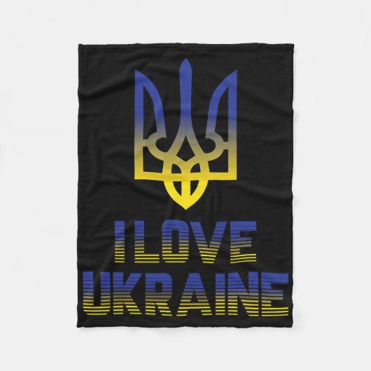 Vintage Ukraine Ukrainische Flagge Stolz 5 Fleecedecke (Vorderseite)