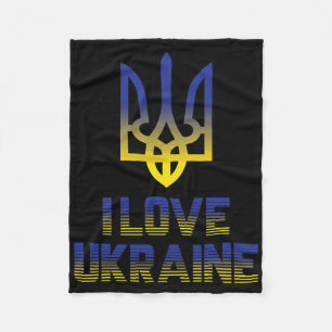 Vintage Ukraine Ukrainische Flagge Stolz 5 Fleecedecke