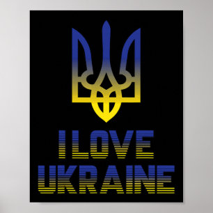 Vintage Ukraine Ukrainische Flagge Stolz 5 Poster