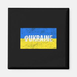 Vintage Ukraine Ukrainische Flagge Stolz 8 Magnet