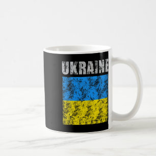 Vintage Ukraine Ukrainische Flagge Stolz 9 Kaffeetasse