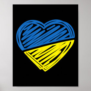 Vintage Ukraine Ukrainische Flagge Stolz Ukraine-F Poster