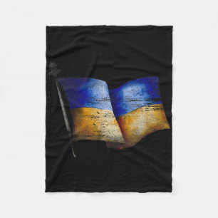 Vintage Ukraine Unterstütze Ukraine Steh mit Ukrai Fleecedecke
