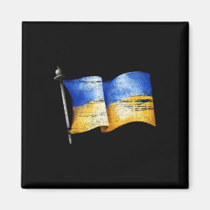 Vintage Ukraine Unterstütze Ukraine Steh mit Ukrai Magnet