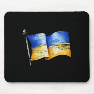 Vintage Ukraine Unterstütze Ukraine Steh mit Ukrai Mousepad