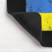 Vintage ukrainische Flagge - Stolz 8 Mousepad (Ecke)