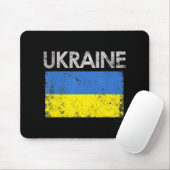 Vintage ukrainische Flagge - Stolz 8 Mousepad (Mit Mouse)