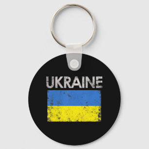 Vintage ukrainische Flagge - Stolz 8 Schlüsselanhänger
