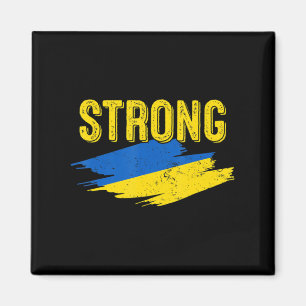 Vintage ukrainische Flagge Ukraine Starker Rückzug Magnet