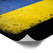 Vintage ukrainische Flaggenpreisgabe Poster (Ecke)
