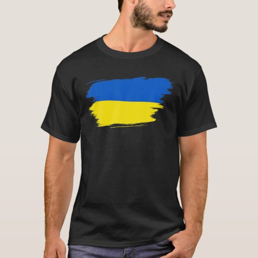 Vintage ukrainische Flaggenpreisgeschenke T-Shirt (Vorderseite)