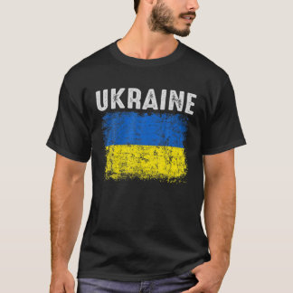 Vintage ukrainische Flaggenpreisgeschenke T-Shirt