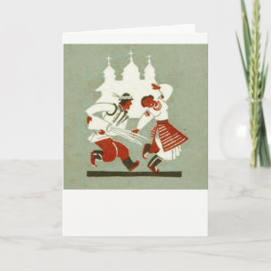 Vintage ukrainische Osterkarte Feiertagskarte