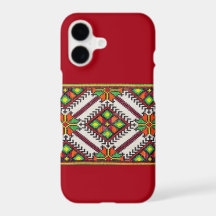Vintage ukrainische slawische Stickerei Handyhülle