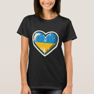 Vintage Ukrainischer Bynner Fan Ukraine Flagge Ret T-Shirt