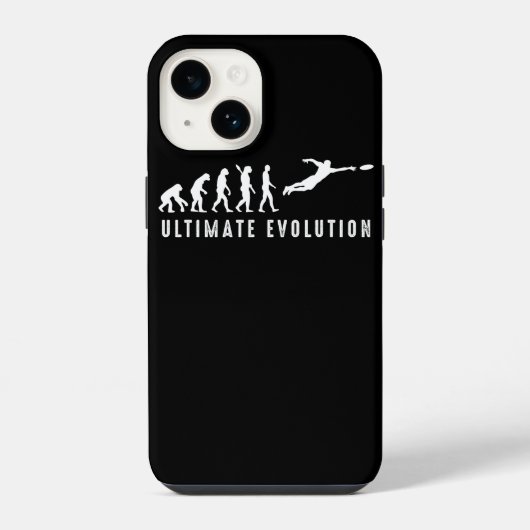 Vintage Ultimate Frisbee Sport Evolution iPhone Hülle (Rückseite)
