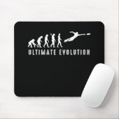 Vintage Ultimate Frisbee Sport Evolution Mousepad (Mit Mouse)