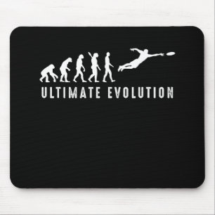 Vintage Ultimate Frisbee Sport Evolution Mousepad