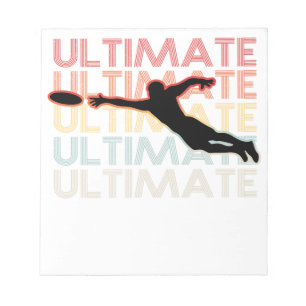 Vintage Ultimate Frisbee Sport Retro Notizblock