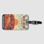 Vintage Uluru Outback Australien Kunst Gepäckanhänger (Vorderseite (Horizontal))
