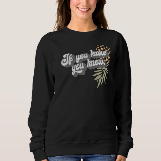 Vintage umgedrehtes Ananas-Subtil-Swinger Sweatshirt (Vorderseite)