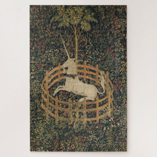 Vintage umzäuntes Einhorn-Gemälde (1505) Puzzle