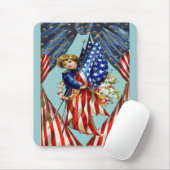 Vintage Unabhängigkeit und Freiheit Mousepad (Mit Mouse)
