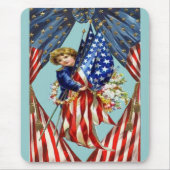 Vintage Unabhängigkeit und Freiheit Mousepad (Vorne)