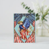 Vintage Unabhängigkeit und Freiheit, ZSSG Postkarte (Stehend Vorderseite)