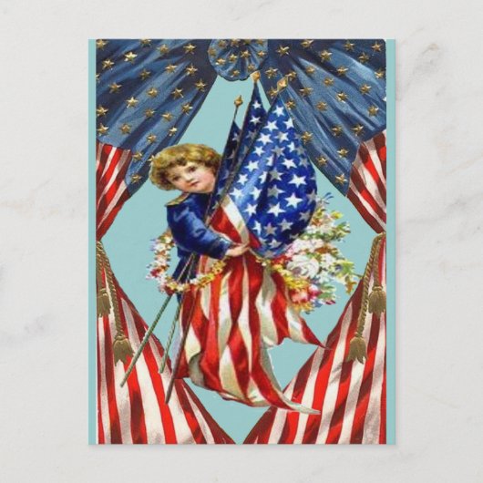 Vintage Unabhängigkeit und Freiheit, ZSSG Postkarte (Vorderseite)