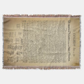 Vintage Unabhängigkeitserklärung Decke (Vorderseite)