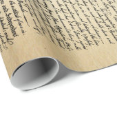 Vintage Unabhängigkeitserklärung Geschenkpapier (Rolleneckpunkt)