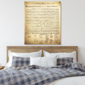 Vintage Unabhängigkeitserklärung Leinwanddruck (Insitu (Schlafzimmer))
