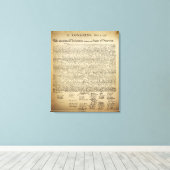 Vintage Unabhängigkeitserklärung Leinwanddruck (Insitu (Holzboden))