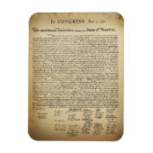 Vintage Unabhängigkeitserklärung Magnet (Vertikal)