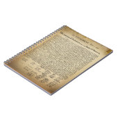 Vintage Unabhängigkeitserklärung Notizblock (Linke Seite)