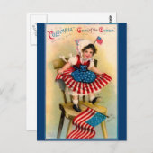 Vintage Unabhängigkeitstag Postkarte (Vorne/Hinten)