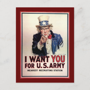 Vintage Uncle Sam Einladungen