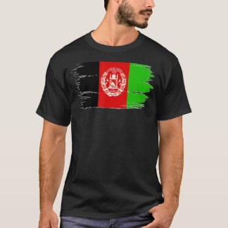 Vintage- und abgenutzte Flagge Afghanistans T-Shirt