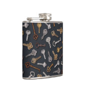 Vintage und antike Tasten Flachmann (Rechts)