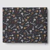 Vintage und antike Tasten Gästebuch (Rückseite)