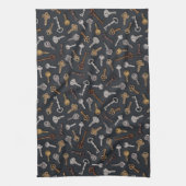 Vintage und antike Tasten Geschirrtuch (Vertikal)