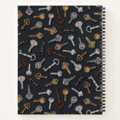 Vintage und antike Tasten Notizblock (Rückseite)