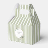 Vintage und elegante Green Gold Micro Wedding Geschenkschachtel (Vorderseite)