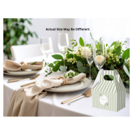 Vintage und elegante Green Gold Micro Wedding Geschenkschachtel