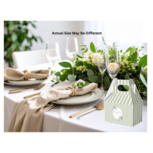 Vintage und elegante Green Gold Micro Wedding Geschenkschachtel