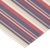 Vintage und fette Inspirierte Streifen Tischdecke (Schrägansicht)