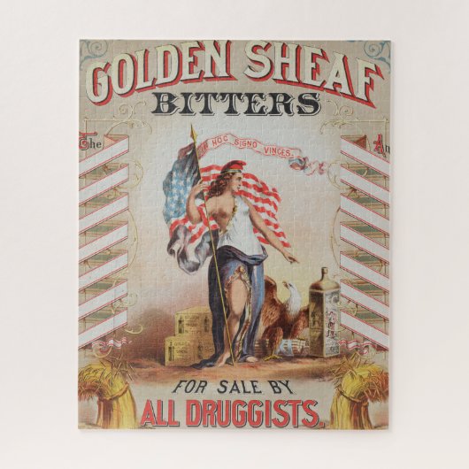 Vintage und Golden Sheaf Bitters Puzzle (Vertikal)