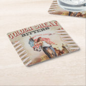 Vintage und Golden Sheaf Bitters Rechteckiger Pappuntersetzer (angewinkelt)