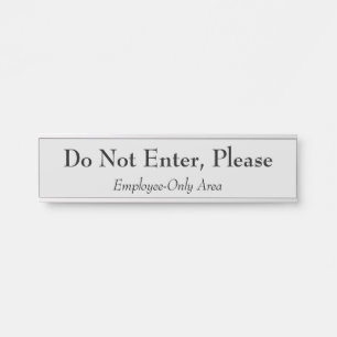 Vintage und klassische Anmeldung "Do not enter, Pl Türschild